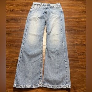 Levi’s 527 Slim Bootcut Jeans Mens 29x32 Light Wash Denim Western Cowboy Blue